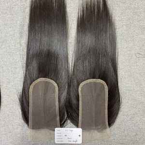 Perruque frontale sans colle en dentelle HD, 100% cheveux humains, cuticules alignées, aspect naturel, sans perte de cheveux, invisible - Product Image 3