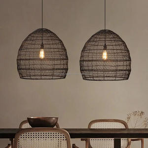 Haute qualité européenne décorative écologique à la main rotin tissé pendentif abat-jour Vietnam côtier décoration de la maison - Product Image 6