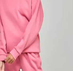 Ensemble de survêtement rose pâle pour femme, sweat à capuche et pantalon de jogging, tenue de sport décontractée deux pièces pour la gym et le streetwear - Product Image 5