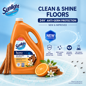 Sunlight Bioshield <b>floor</b> cleaner cinnamon and orange 3.6kg x 3 Cans - Product Image 6