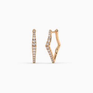 ต่างหูเพชรเลี้ยงในห้องปฏิบัติการ VVS1 ชุบทอง 14KT ได้รับการรับรองจาก IGI สำหรับเจ้าสาว เครื่องประดับหรูหราสำหรับงานหมั้นและงานเลี้ยง - Product Image 4