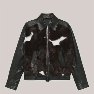 2026 Trendy Regular Fit Cowhide <b>Leather</b> <b>Jackets</b> Fashionable <b>Men</b> Hair On <b>Leather</b> <b>Jackets</b> Cowhide <b>Leather</b> <b>Jackets</b> - Product Image 1