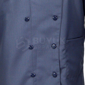 เสื้อเชฟ ระบายอากาศได้ดี น้ำหนักเบา ทนทาน แขนยาว โพลีเอสเตอร์/ผ้าฝ้าย ปิดด้วยกระดุม เสื้อผ้าสำหรับทำอาหาร ชุดทำงานในครัว - Product Image 5