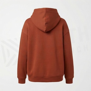 Sweat-shirt à capuche confortable pour femme, manches longues, avec cordon de serrage, détail poche, idéal pour superposer, pour temps frais, vêtement tendance - Product Image 2