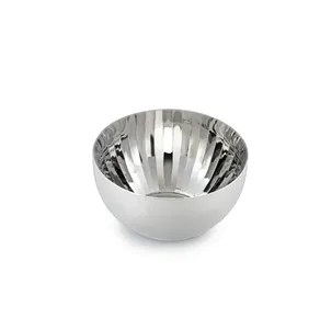 Bol en métal artisanal contemporain de qualité supérieure, élégant pour servir les fruits, idéal pour la décoration moderne de la maison, bol à fruits artisanal de qualité supérieure - Product Image 1