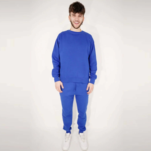 ชุดเซ็ต 2 ชิ้น เสื้อสเวตเชิ้ตผ้าฟลีซเนื้อนุ่มใส่สบายแบบลำลองสไตล์วินเทจสำหรับผู้ชาย พร้อมกางเกงวอร์มสำหรับออกกำลังกาย เหมาะสำหรับฤดูใบไม้ร่วงและฤดูหนาว ใส่ได้ทุกวัน - Product Image 2