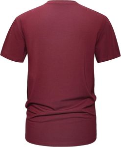 Camiseta de Cuello Redondo de Algodón Ligero para Hombre, Suave, Transpirable, Informal, de Media Manga, Corte Regular, Cómoda para Uso Diario - Product Image 2