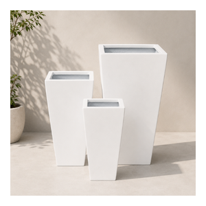 Macetas de Fibra de Vidrio de Diseño Minimalista al Mejor Precio, Macetas Cónicas para Plantas de Interior y Exterior, Jardín, Patio, Decoración de Hotel - Product Image 1