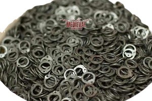 Anneaux en acier de haute qualité pour la fabrication de chaînes et d'armures DIY, créez vos propres projets médiévaux faits main en métal pour Halloween - Product Image 6