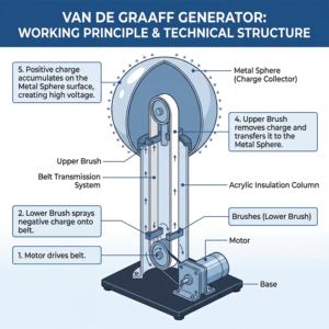 <span class=keywords><strong>Kit</strong></span> complet d'expérimentation du générateur <span class=keywords><strong>Van</strong></span> De Graaff avec électrode à boule de décharge, démonstrations éducatives pour laboratoire de physique - Product Image 5