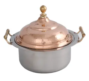 Gehämmertes Design Double Finished Edelstahl Food Chafing Dish für Hochzeits-und Hotel geschirr S Dish im Großhandels preis