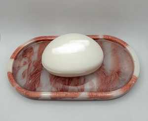 Plateaux de service avec poignées, plateau décoratif en résine, plusieurs couleurs et formes - Product Image 2