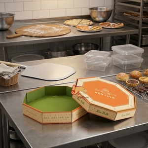 Boîte à <span class=keywords><strong>pizza</strong></span> ronde personnalisée en carton ondulé, emballage pour <span class=keywords><strong>pizza</strong></span> en forme de <span class=keywords><strong>cercle</strong></span>, boîte de <span class=keywords><strong>livraison</strong></span> en gros - Product Image 1