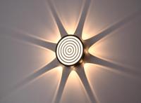 Applique murale LED moderne en forme de champignon, en aluminium créatif, pour hôtel, couloir, escalier, entrée, éclairage décoratif (Échantillon)