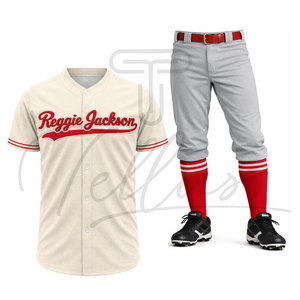 Dernier Maillot de Baseball Personnalisable à Manches Courtes, Uniformes de Sport Cousus, Vêtements de Sport Respirants pour Adultes, Maillot de Baseball Personnalisé - Product Image 4