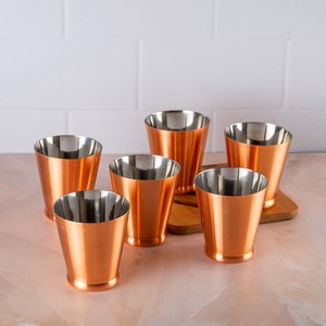 Vaso de Cobre Ecológico de Calidad Premium para Vodka, Elegante Tarro de Vela Personalizado con Tapa, Utara Pradesh - Product Image 3