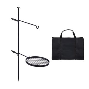 Griglia per Barbecue a Carbone Regolabile con Griglia ad Altezza Variabile e Borsa per il Trasporto per Campeggio - Product Image 4