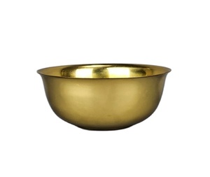 Bol en laiton de qualité supérieure pour restaurants Bol décoratif de style contemporain Grand bol pour mariage Vaisselle en métal or Bol à fruits - Product Image 3