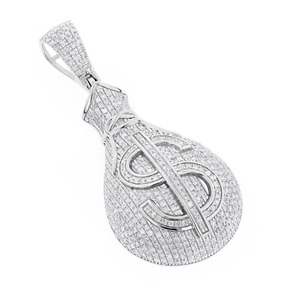 Colgante de Moissanita de Calidad Premium con Diamante Amarillo Sólido, Joyería Hip Hop para Bodas, Fiestas y Regalos Desde India - Product Image 2