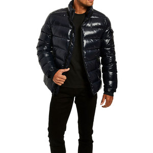 Veste matelassée d'hiver imperméable à col montant pour homme, personnalisable, style doudoune, pour l'extérieur, vente en gros - Product Image 1