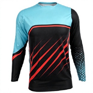 XL High Quality Custom Logo Windproof Breathable Anti-UV Quick Dry Digital Print Plus Size Motocross Racing Jersey <b>MTB</b> Team Name - Product Image 2
