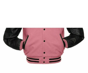 College Varsity Jackets Wholesale Zipper Closure <b>Men</b> Lather Letterman Wool Custom Jacket Geometric Stand Collar Hooded - Product Image 3