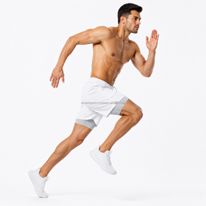 Custom Color Combination Two <b>Layer</b> Performance Shorts Breathable Mesh Fabric Inner Brief Liner Dual Side Pockets Wear Sport - Product Image 6