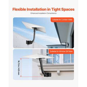 Adattatore per Palo Lungo in Acciaio Rinforzato per Starlink Gen 3, Angolo Regolabile, Montaggio a Parete, Kit Tubo Standard Gen 3, Supporti e Stand Compatibili - Product Image 6