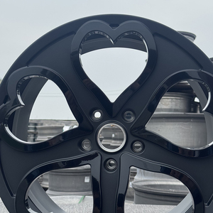Velg Mobil Penumpang Bentuk Hati Hitam Kustom 5X112 5X127 19 20 21 Inch Alloy Forged untuk Upgrade Mobil BMW Audi Jeep - Product Image 5