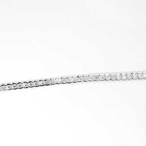 Round Brilliant Cut Bezel Lab Grown Diamond Tennis Bracelet 9K 14K 18K <b>Solid</b> White <b>Gold</b> Color E Clarity VVS 4.70ct For Women - Product Image 3