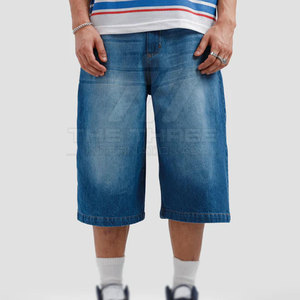 กางเกงยีนส์ขาสั้นผู้ชายสไตล์ลำลอง ผ้าฝ้าย 100% สวมใส่สบาย ให้สัมผัสนุ่มนวล ดีไซน์พรีเมียมสำหรับชีวิตประจำวัน - Product Image 6