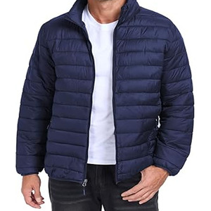 2025 Custom Shiny Cotton Winter Bubble Men's Designer Puffer <b>Jacket</b> OEM Urban Style Wholesale - Product Image 1