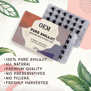 OEM Pure Himalayan Shilajit Dry Drops Natural Shilajit 60 <b>Tablets</b> for Energy & Immune Support for Men & Women at <b>Cheap</b> Price - Product Image 2
