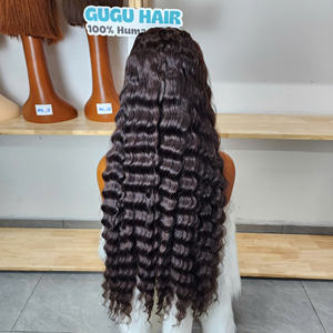 วิกผมเวียดนามแท้ เกรด 12 แบบ Deep Wave ยาว 30 นิ้ว  ไม่ผ่านการแปรรูป  แบบใส  ไม่ต้องใช้กาว  ขนาดหน้าผากเล็ก  คุณภาพสูง - Product Image 4