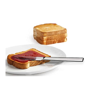 มีดตัดขนมหวานสแตนเลส ด้ามเรซิ่นสีขาว สลักโลโก้ตามสั่ง มีดเนยสแตนเลส - Product Image 5