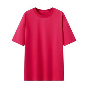 เสื้อยืดแขนสั้นทรงหลวม ผ้าฝ้ายแท้ 240 กรัม 32 เส้นด้ายคู่ ปักโลโก้ตามสั่ง ราคาโรงงานบังกลาเทศจีน สำหรับฤดูร้อน - Product Image 5