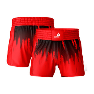 Shorts de boxe personnalisés pour hommes, design jaune et noir imprimé, polyester à séchage rapide, vêtements d'arts martiaux, coupe régulière, shorts MMA Muay Thai - Product Image 6