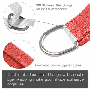 Vela de Sombra HDPE Scarlet 8x10, Velas y Redes de Sombra Duraderas - Product Image 3