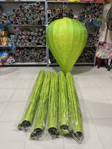 Silk Lanterns Colorful Bamboo Silk Lanterns Hanging Decor For Wedding Patio Garden Vietnam Silk Lanterns - Product Image 4