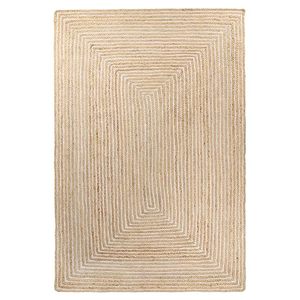 Tapis de sol écologique en jute et coton tressé à la main, épais, classique, moderne, à poils plats, antidérapant, sur mesure, pour salon et salle de sport - Product Image 5