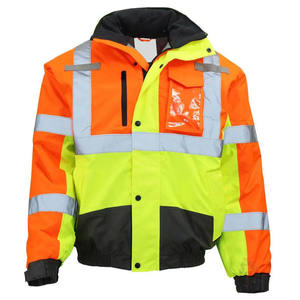 เสื้อแจ็คเก็ตสะท้อนแสงแบบ Hi Vis สำหรับงานก่อสร้าง เสื้อแจ็คเก็ตนิรภัยคุณภาพดี ขายดี เสื้อแจ็คเก็ตสะท้อนแสงสำหรับฤดูหนาวแบบ Hi Vis - Product Image 6
