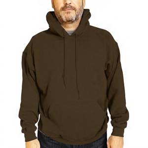 Sudadera con Capucha Azul Marino para Hombre, Corte Regular, Tejido de Algodón, Estilo Casual, Color Sólido, para Otoño - Product Image 6