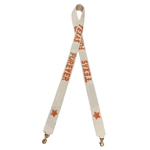 Correa de monedero con cuentas Star Texas Forever, bolsa de cuentas de semillas de oro blanco personalizada, accesorios, bolsas, piezas especiales, accesorios - Product Image 1