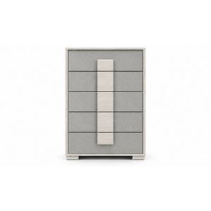 Contemporary Modern Wooden 5 <b>Drawer</b> Chest <b>White</b> Finish <b>Bedroom</b> Storage Dresser Cabinet <b>for</b> Residential Home Furniture Wholesale. - Product Image 6