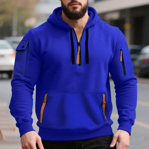 Hoodies surdimensionnés imprimés de qualité supérieure, en molleton tricoté, unisexe, de luxe, sans motifs - Product Image 3