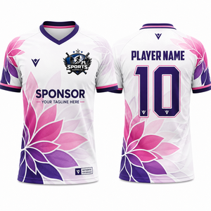 เสื้อฟุตบอลแบบใหม่สั่งทำพิเศษ พรีเมียม ผ้าโพลีเอสเตอร์ระบายอากาศ แห้งเร็ว นุ่มสบาย เหมาะสำหรับการแข่งขันระดับมืออาชีพ - Product Image 1
