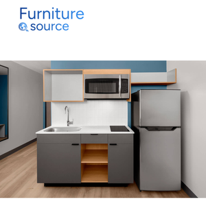 Elegant StudioRes Marriott <b>Hotel</b> <b>Bedroom</b> <b>Set</b> Wood Veneer Metal Legs OEM ODM Vietnam For Villas Resorts Apartments <b>Hotel</b> Usage - Product Image 3