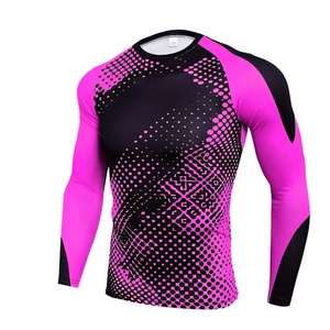 T-shirt de compression à manches longues pour homme, protection UV, séchage rapide, pour la natation et le surf, avec détection des micro-aiguilles - Product Image 5