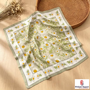 OEM ODM Custom Logo Satin Printed Scarf Fashion Brands Promotional Use Private Label Manufacturer Nigeria Ghana Kenya Congo - Product Image 2
