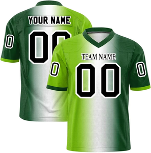 Custom Men's American Football Jersey Team Name Sublimated V-Neck Breathable <b>Mesh</b> <b>Short</b> Sleeve Adult Sport Apparel - Product Image 4